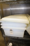 Plastic Tubs w/ lids