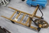 Single Wheel Wooden Cart