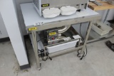 Stainless Table on Castors