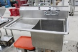 Commercial Stainless Sink & Faucet