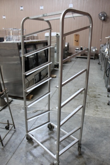 Slanted Bakery Rack on Castors