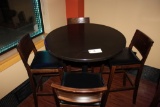 High Top Round Table & 4 Chairs