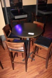 High Top Round Table & 4 Chairs