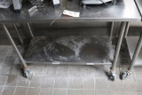 Stainless Table on Castors