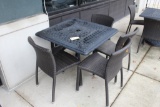 Outdoor Patio Table & 4 Chairs