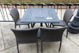 Outdoor Patio Table & 4 Chairs
