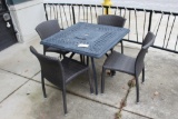 Outdoor Patio Table & 4 Chairs