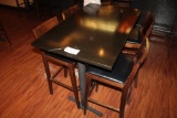 High Top Table & 4 Chairs