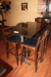 High Top Table & 4 Chairs