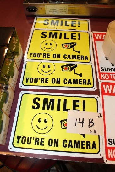 Smile Your on Camera Signs