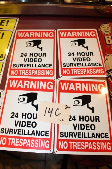 24HR Surveillance Signs
