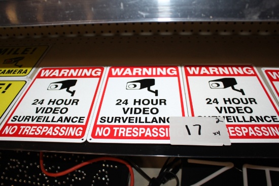 24 Hour Surveillance signs