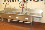 Stainless 4-Bay Sink