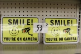 Smile Your on Camera Signs