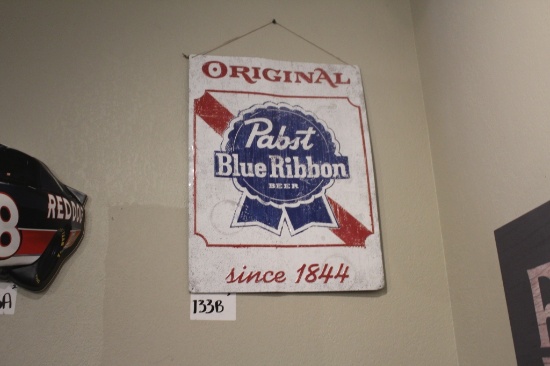 Papst Blue Ribbon Metal Sign