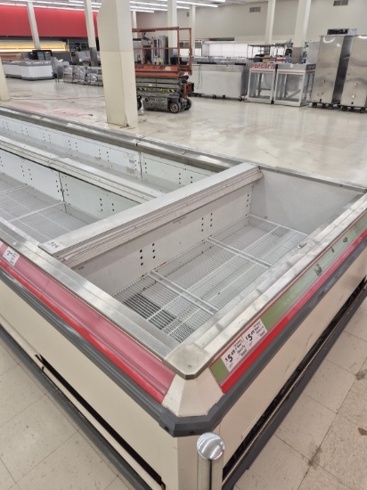 Hussmann Open Air Island Refrigerated Case