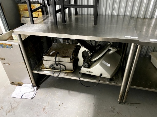 All Stainless Steel Work Table w/ Under Shelf