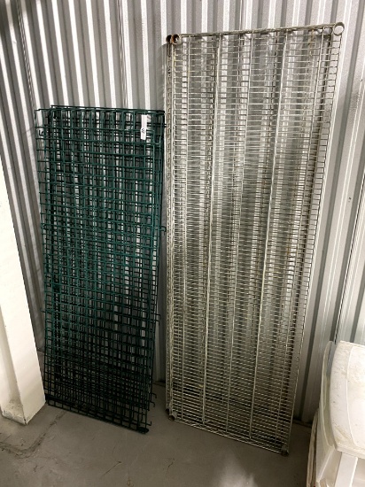 Lockable Wire Metro Liquor Cage w/ Two Shelves