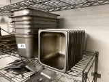 Assorted Stainless Steel Insert Pans & Lids