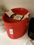 New Red Plastic Food Baskets