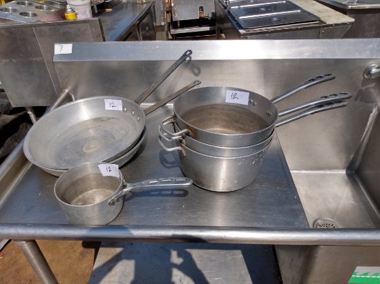 Assorted Sauce Pans & Fry Pans