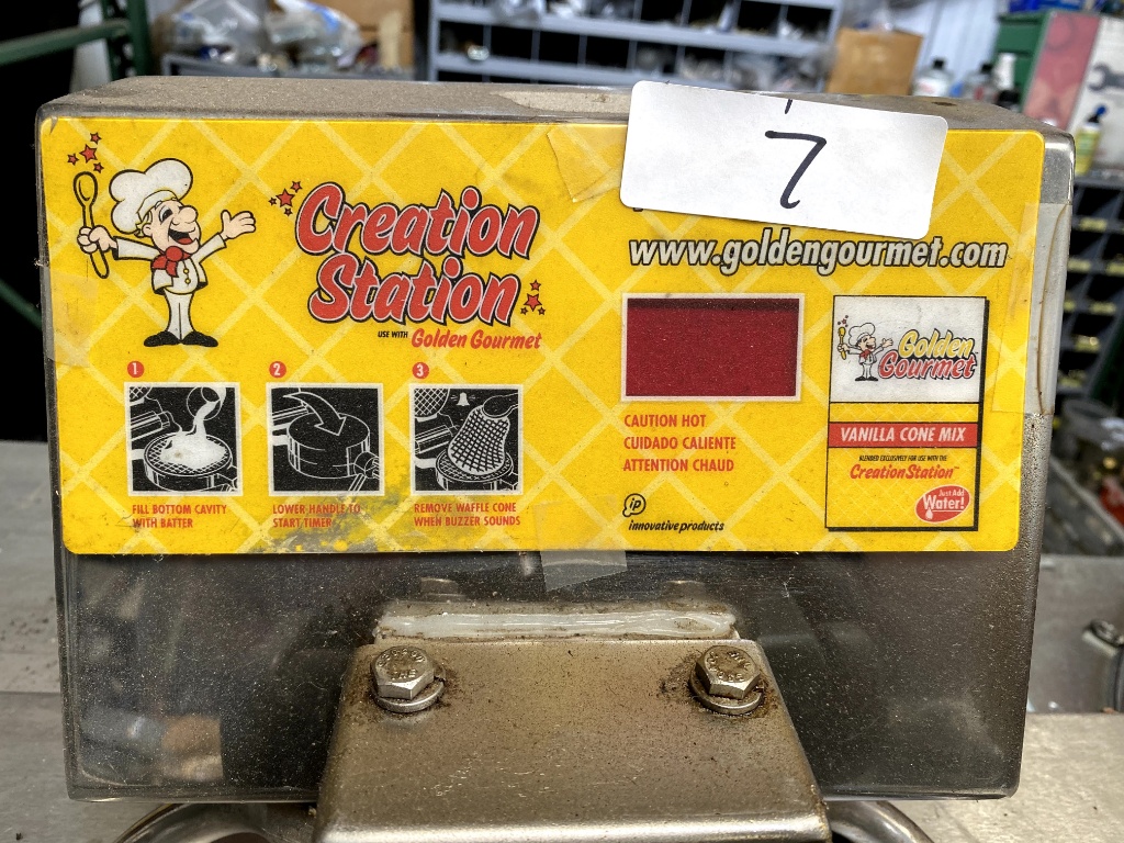 golden gourmet waffle cone maker