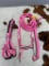 Qty (1) Unused Pink Nylon Pony Bridle Set