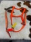 Qty (1) Unused Nylon Reflective Horse Halter (Orange)