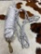Qty (2) Unused Horse Rope Halter w. Lead (White)