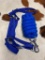 Qty (2) Unused Nylon Horse Halter and Lead (Blue)
