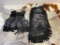 Unused Child's Small Black Suede Vest and Chaps Set