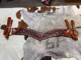 Unused Leather Tooled Tripping Collar