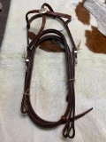 Unused Brown Leather Show Set Headstall and Reins