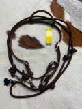 Unused Brown Nylon Headstall w. Knotted Reins