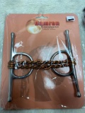 Qty (1) Unused Full Cheek Double Twisted Copper Wire Bit