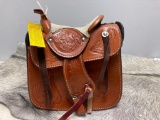 Unused Brown Saddle Bag