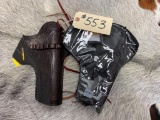 Unused Tooled Leather Hand Gun Holster