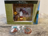 Qty (3) Unused Barrel Racing Jewelry Set and Picture Frame