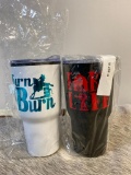 Qty (2) Unused 24 oz. Stainless Tumblers