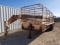 6x20 Gooseneck, bow top livestock trailer