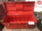 RED PLASTIC TOOL BOX EMPTY