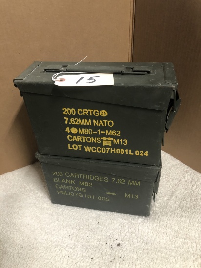 TWO 7.62 AMMO CANS