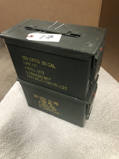 TWO 50 CAL AMMO CANS
