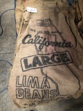 THREE CALIFORNIA LIMA BEAN BAGS & 1 LANDMARK BAG