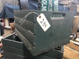 GREEN WOODEN CRATE
