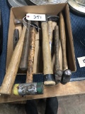 BOX OF MISC HAMMERS