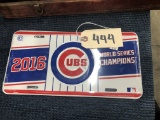 TWO 2016 CUBS LICENSE PLATES