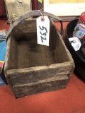 SMALL ANTIQUE WOOD BASKET