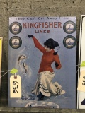 KINGFISHER LINES TIN SIGN