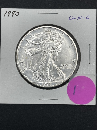 1990 Silver Eagle unc.